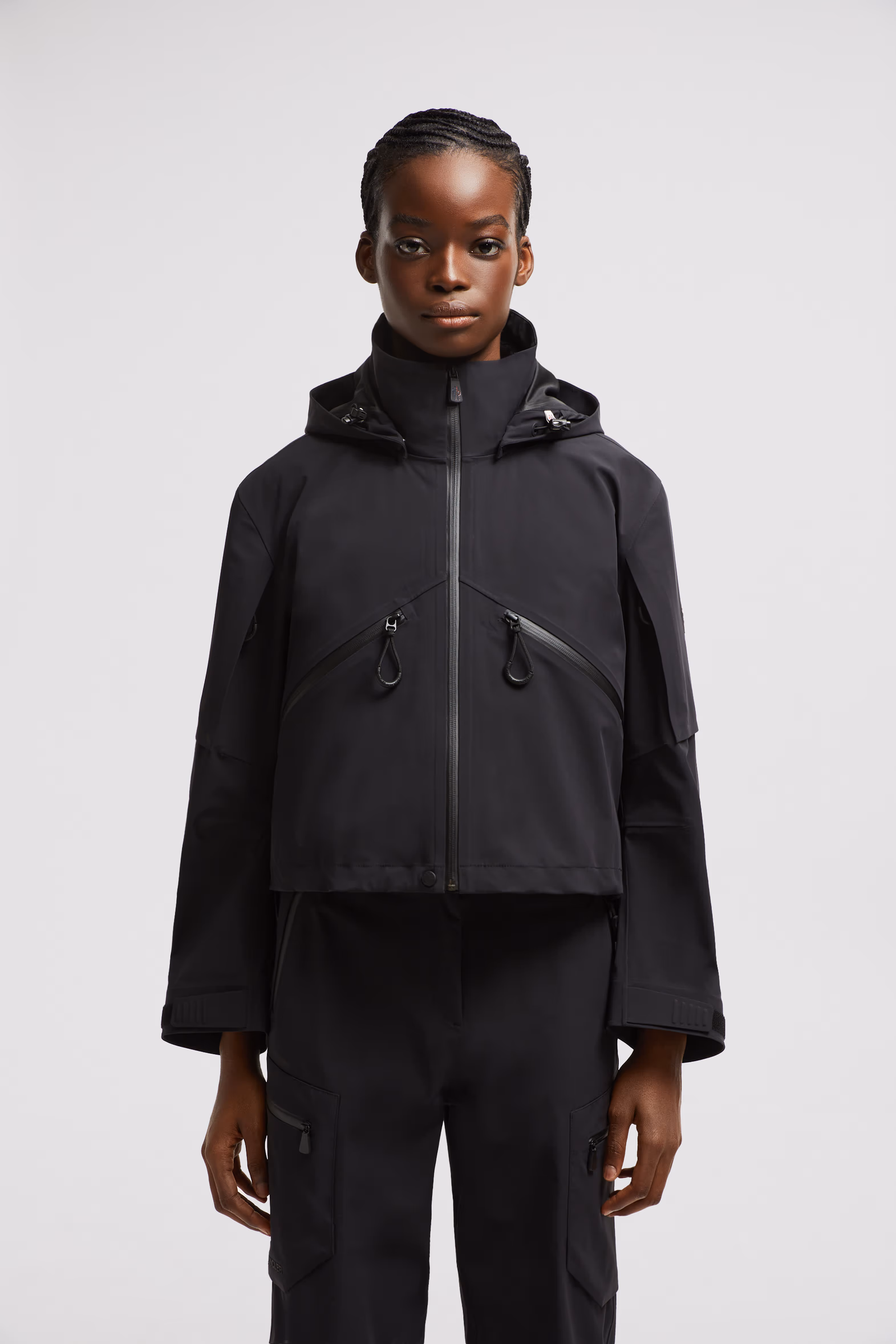 Kibira Hooded Shell Jacket Women Black Moncler 3